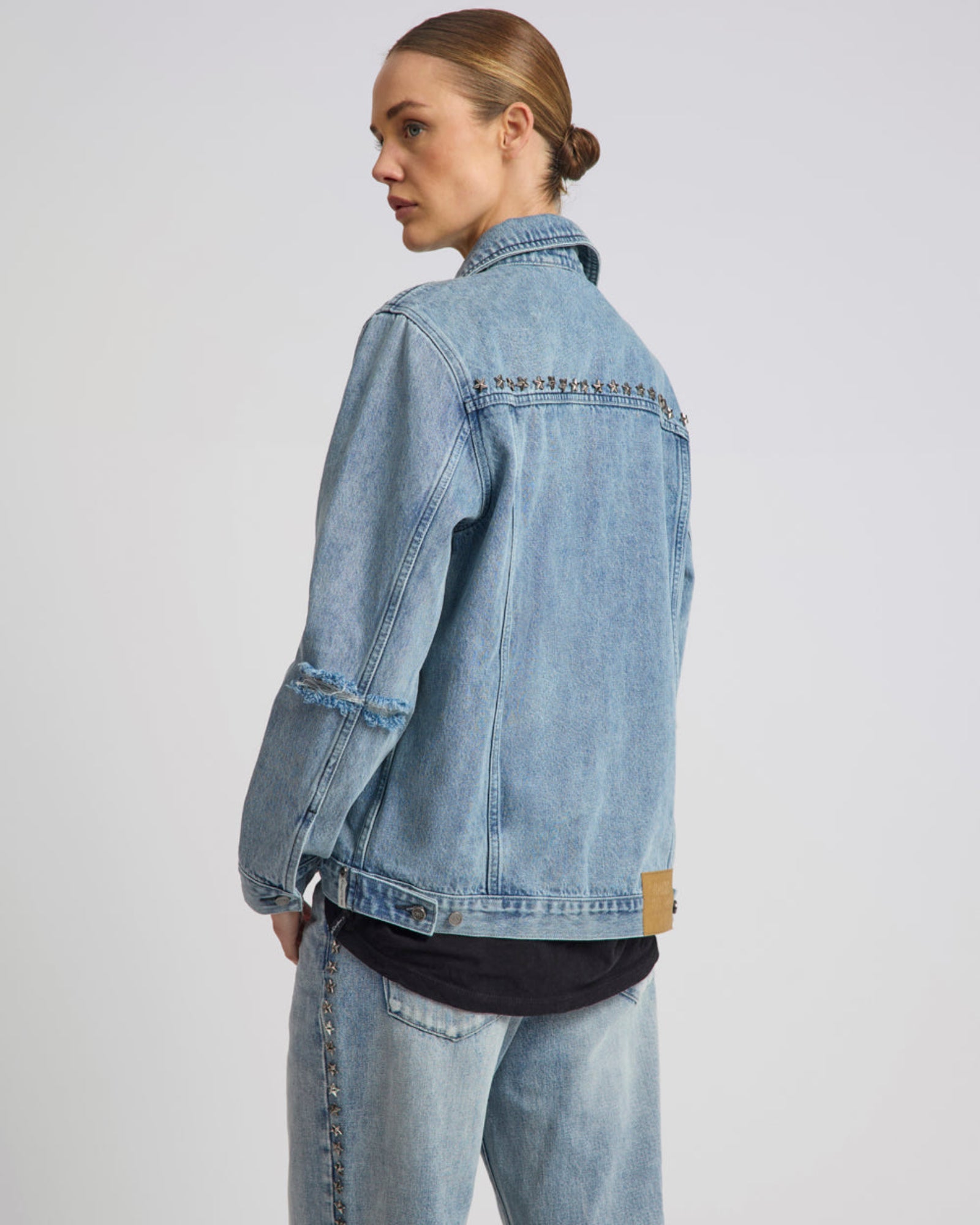 25Th Anniversary Trucker Studded Denim Jacket - Salty Dog | One