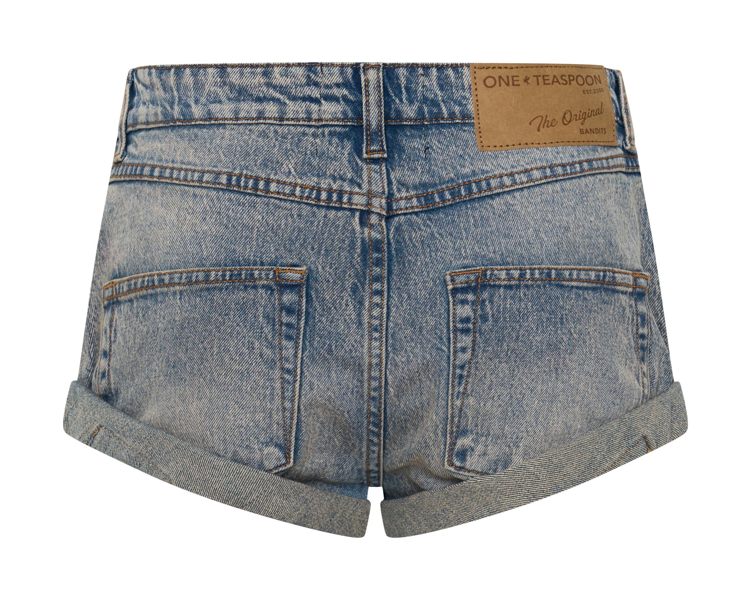 Bandits Low Waist Denim Shorts - Cloud Blue