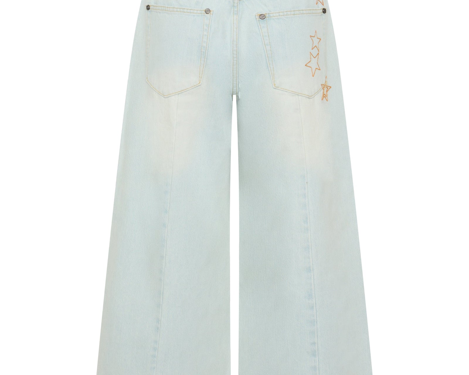 Hayden Mid Waist Wide Leg Cropped Denim Jeans - Bel Air Blue