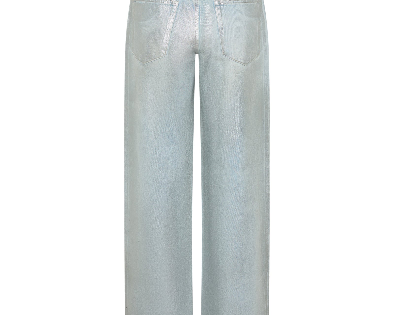 Jackson Mid Waist Wide Leg Denim Jeans - Blue Chrome