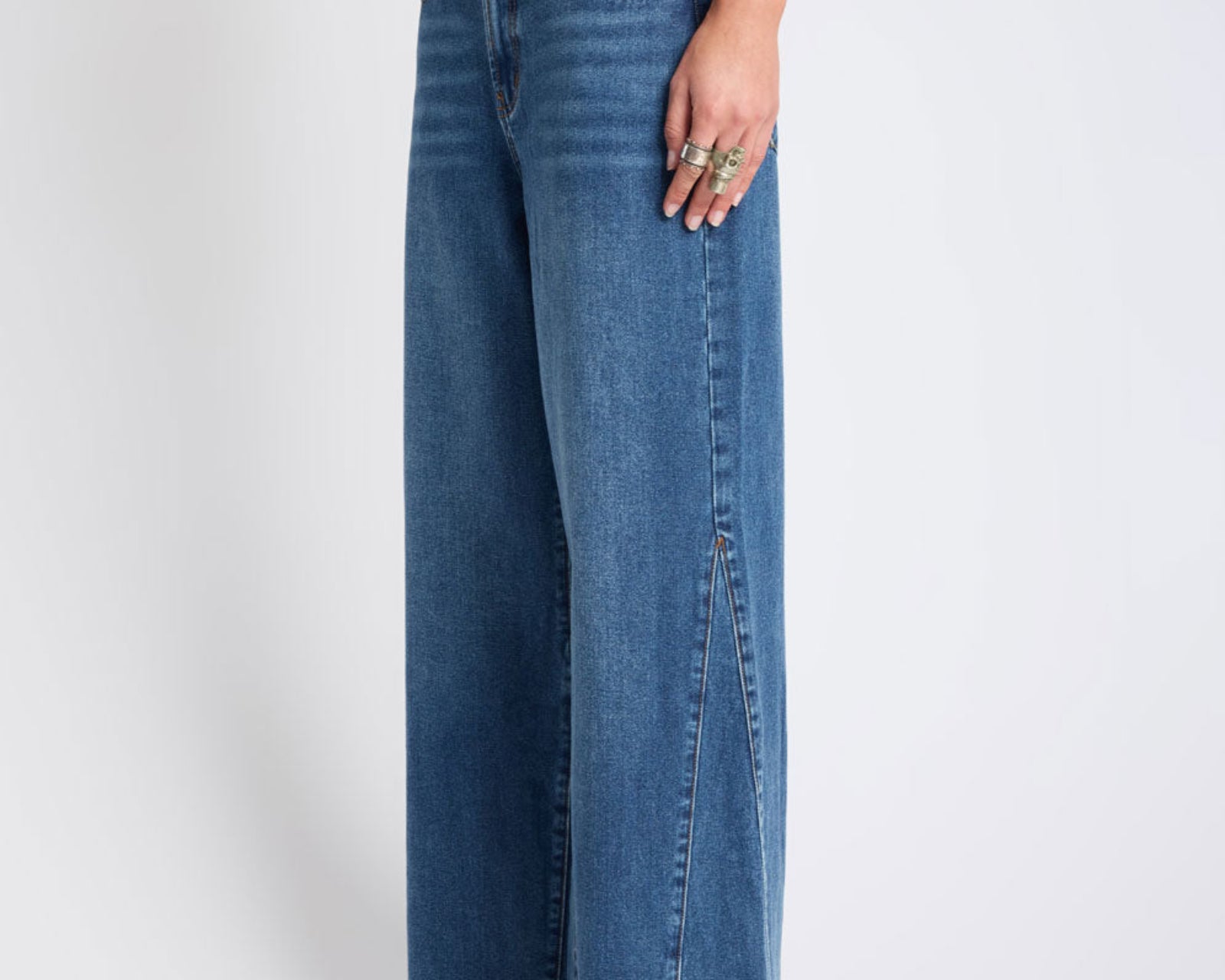 Cruisers Mid Waist Bootcut Flare Denim Jeans - Rodeo Blue