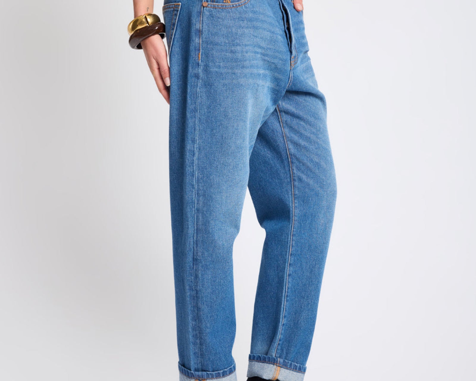 Bandits Low Waist Boyfriend Denim Jeans - Pacifica Blue