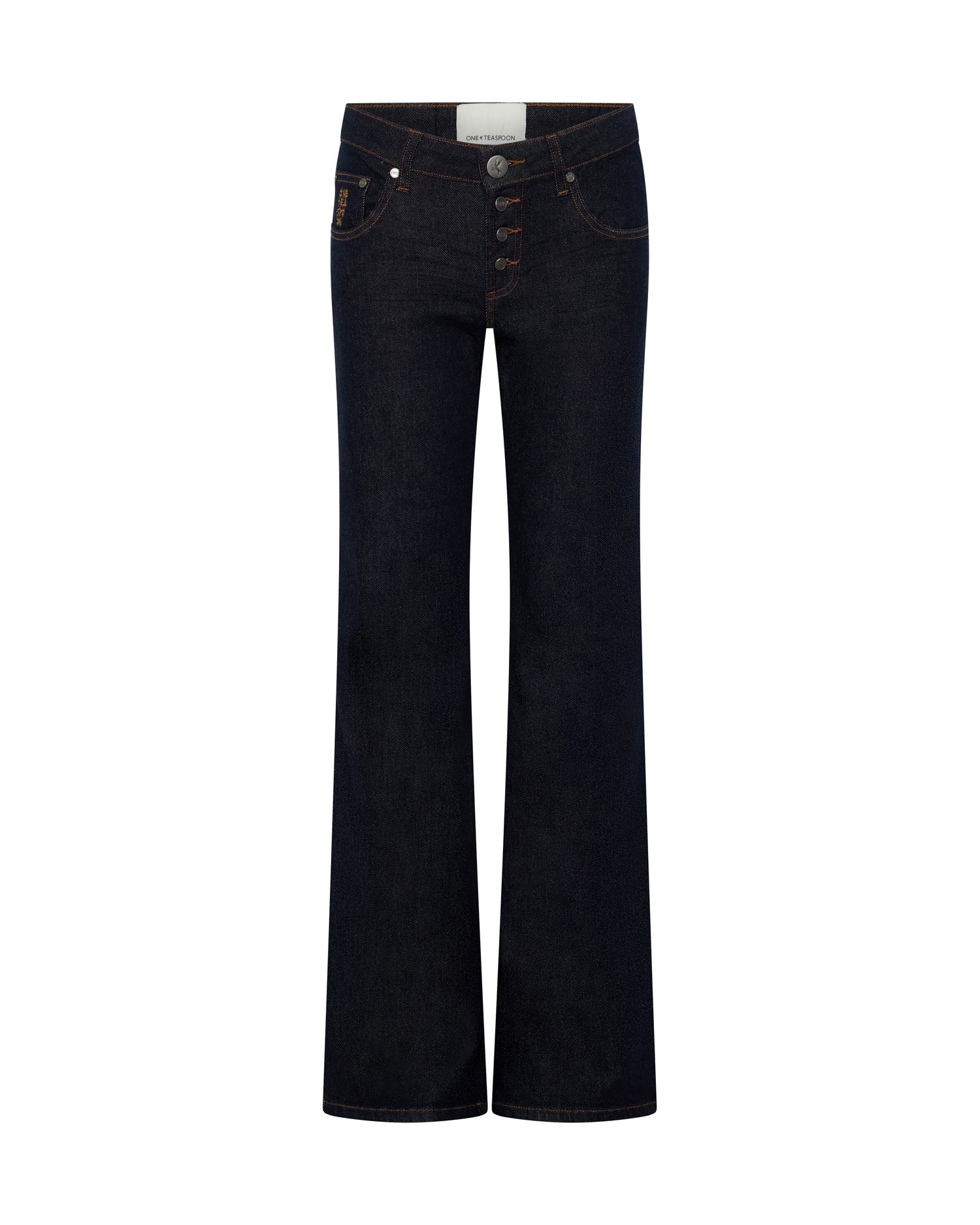 Alice Low Waist Bootcut Denim Jeans - Raw Indigo