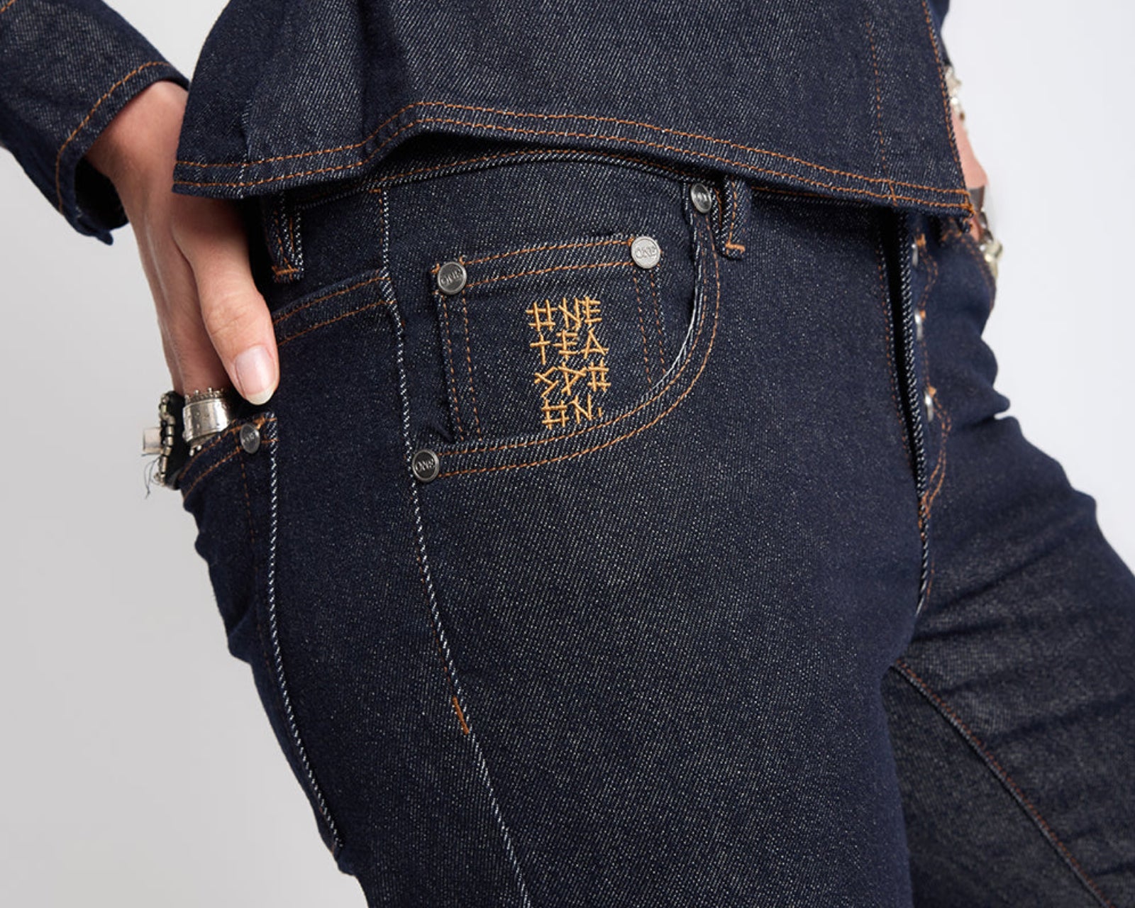 Alice Low Waist Bootcut Denim Jeans - Raw Indigo