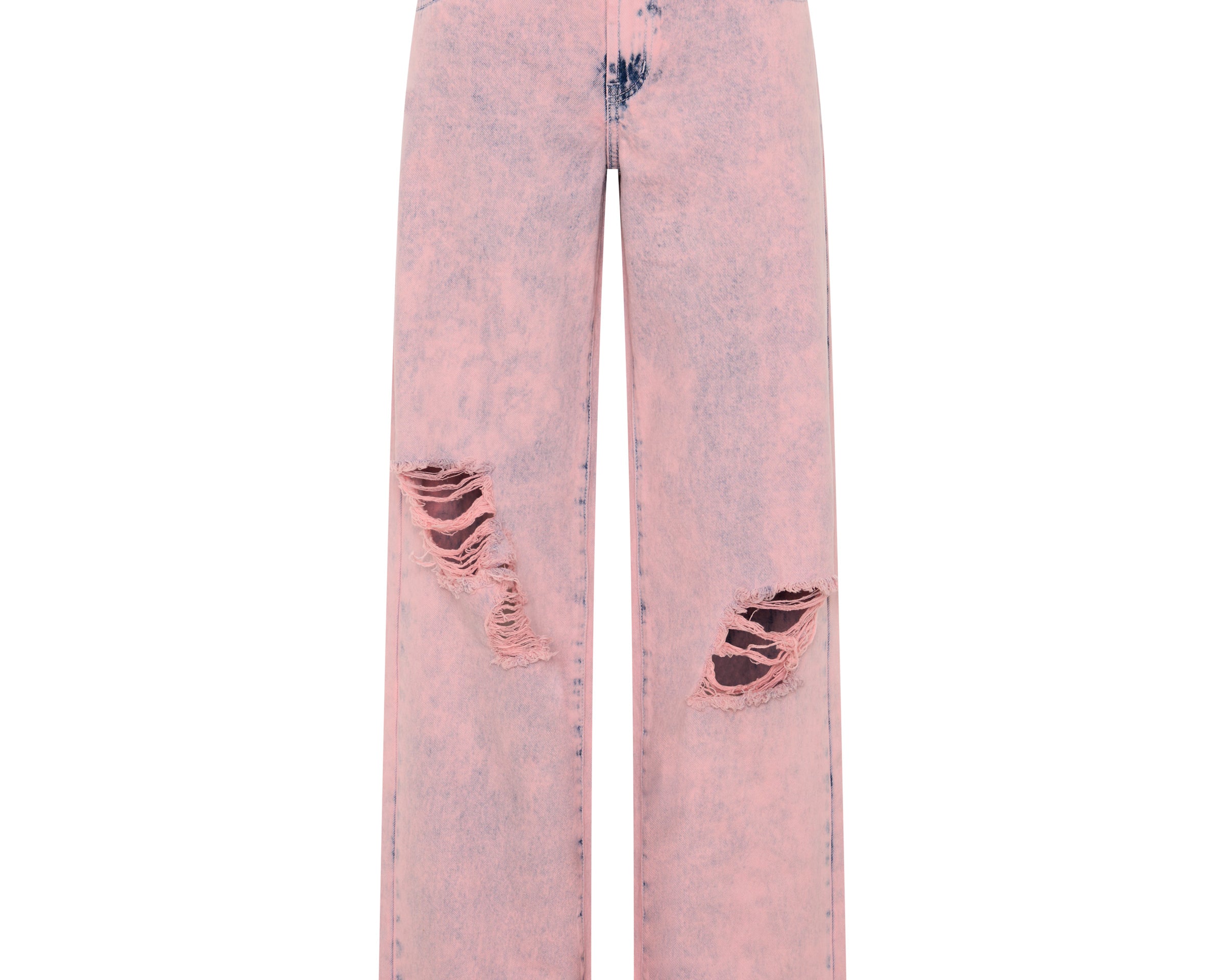 Low Riders Low Waist Wide Leg Denim Jeans - Pink Haze