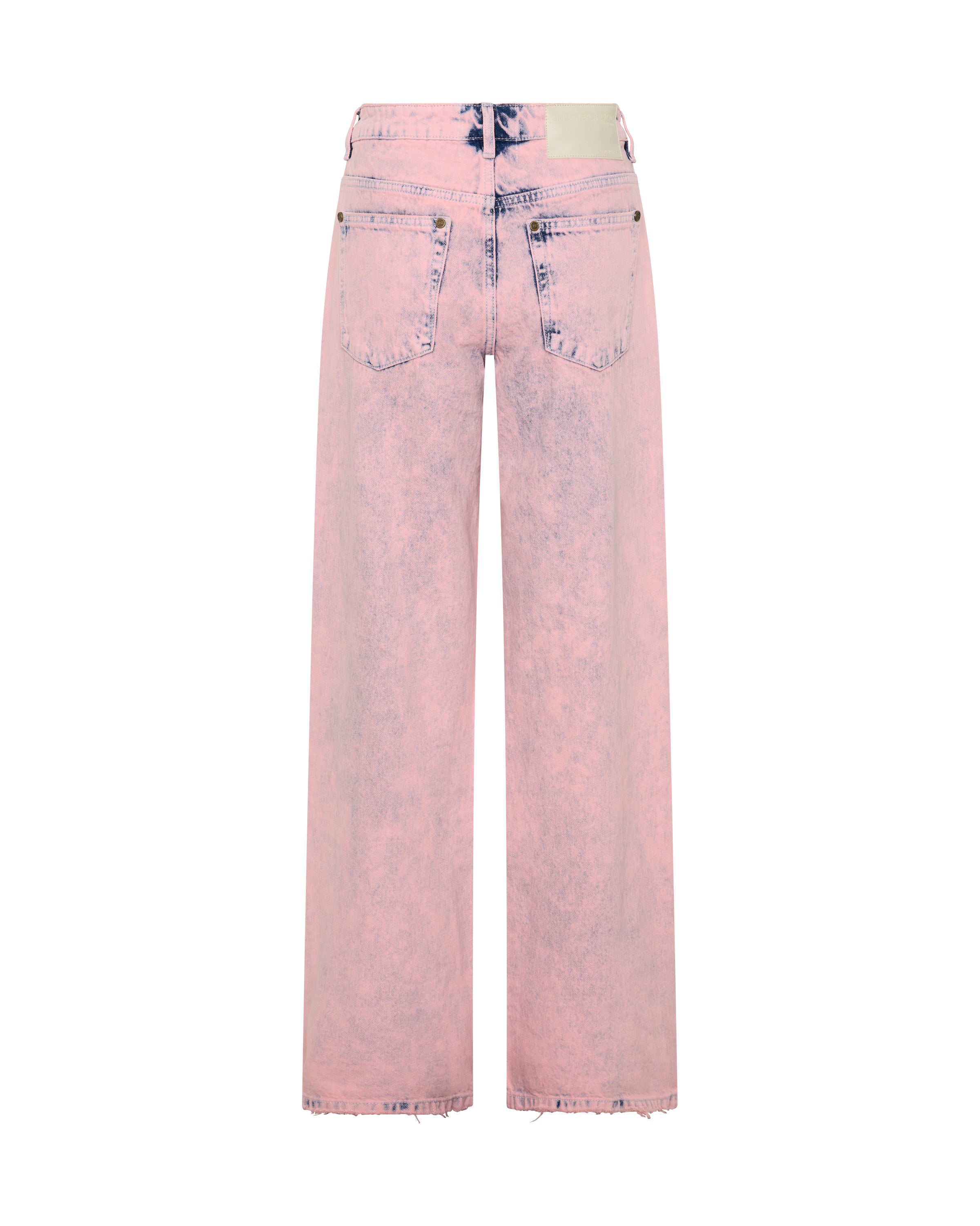 Low Riders Low Waist Wide Leg Denim Jeans - Pink Haze | One