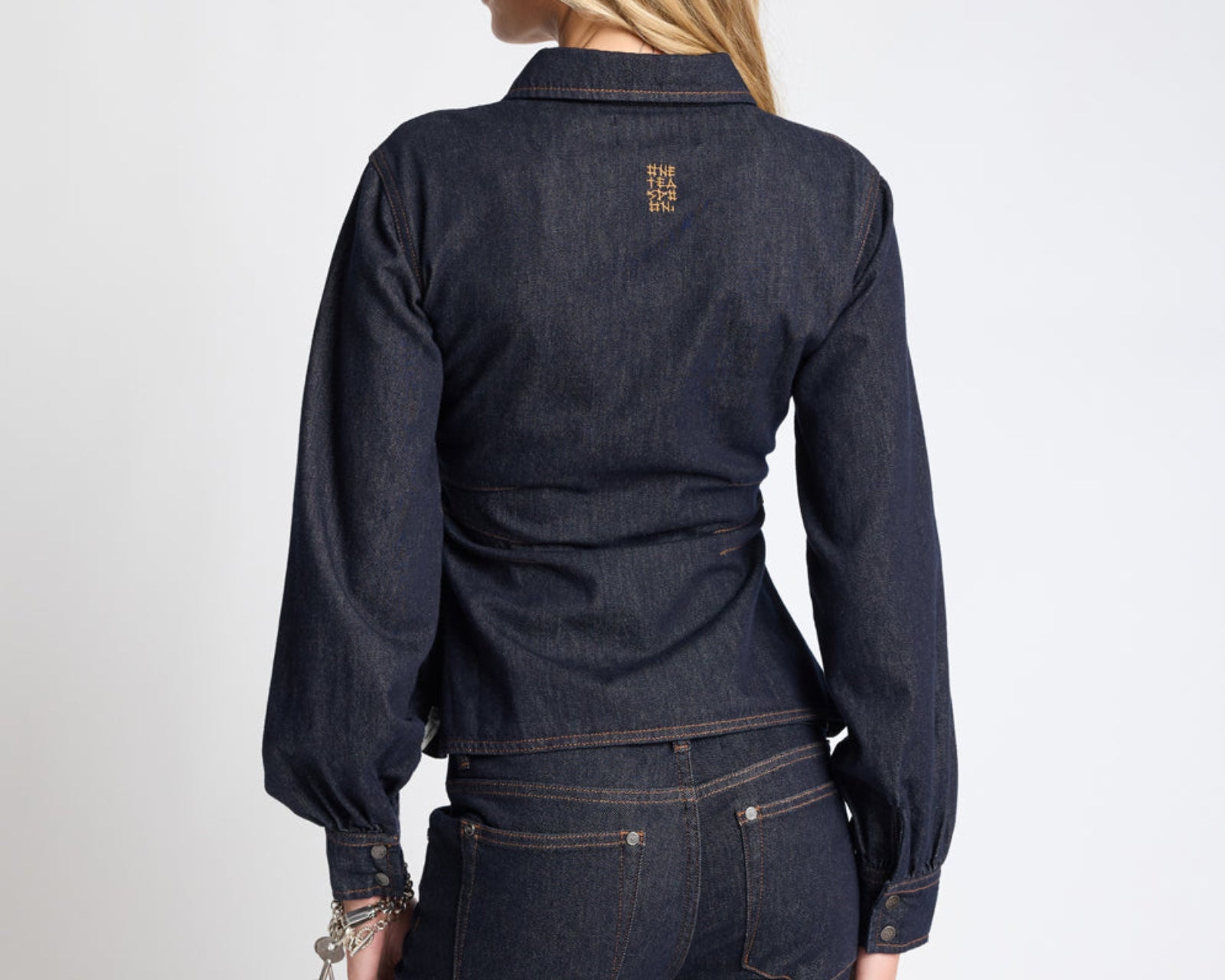 Josie Fitted Denim Shirt - Raw Indigo