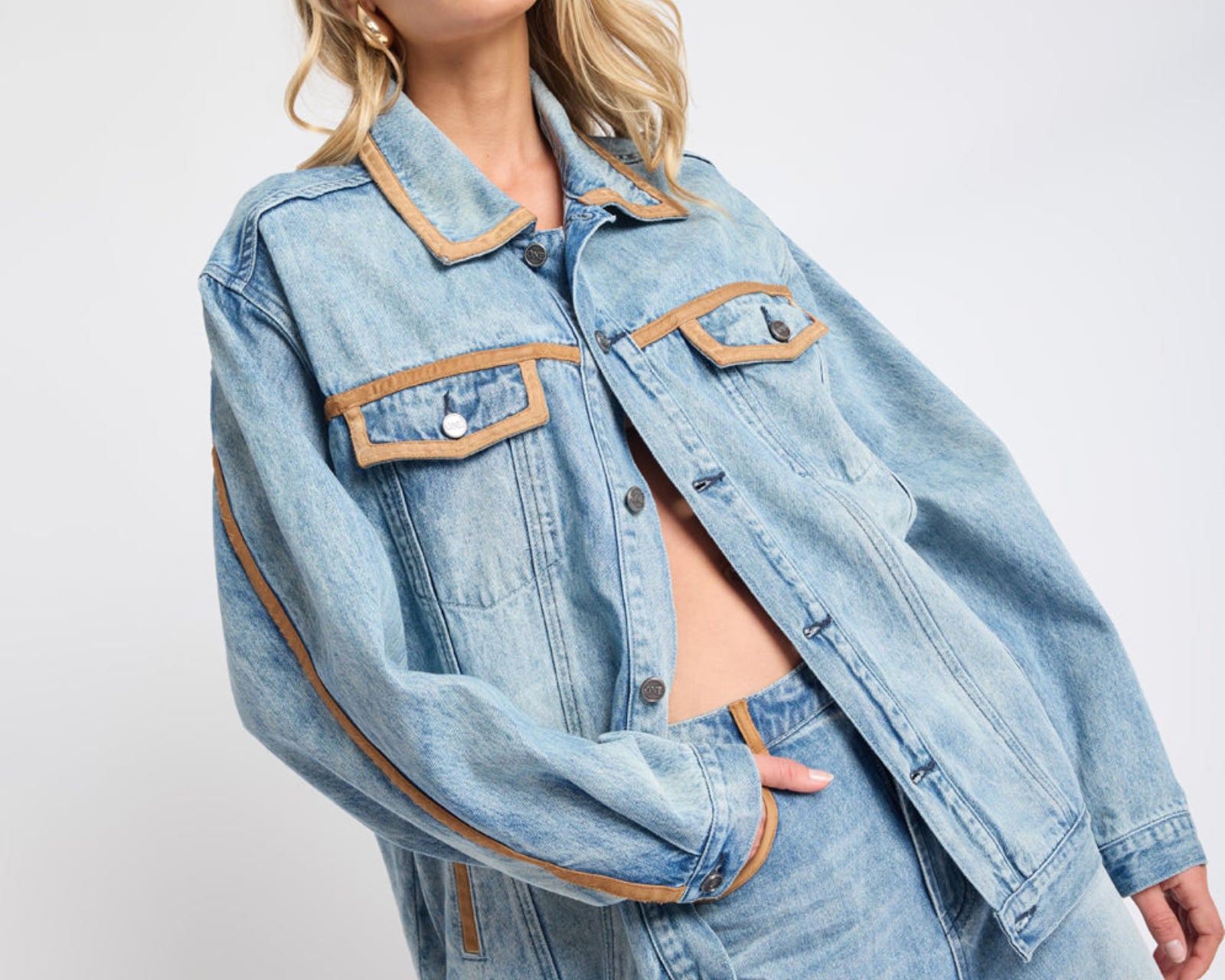 Rodeo Queen Boyfriend Denim Jacket - Salty Dog