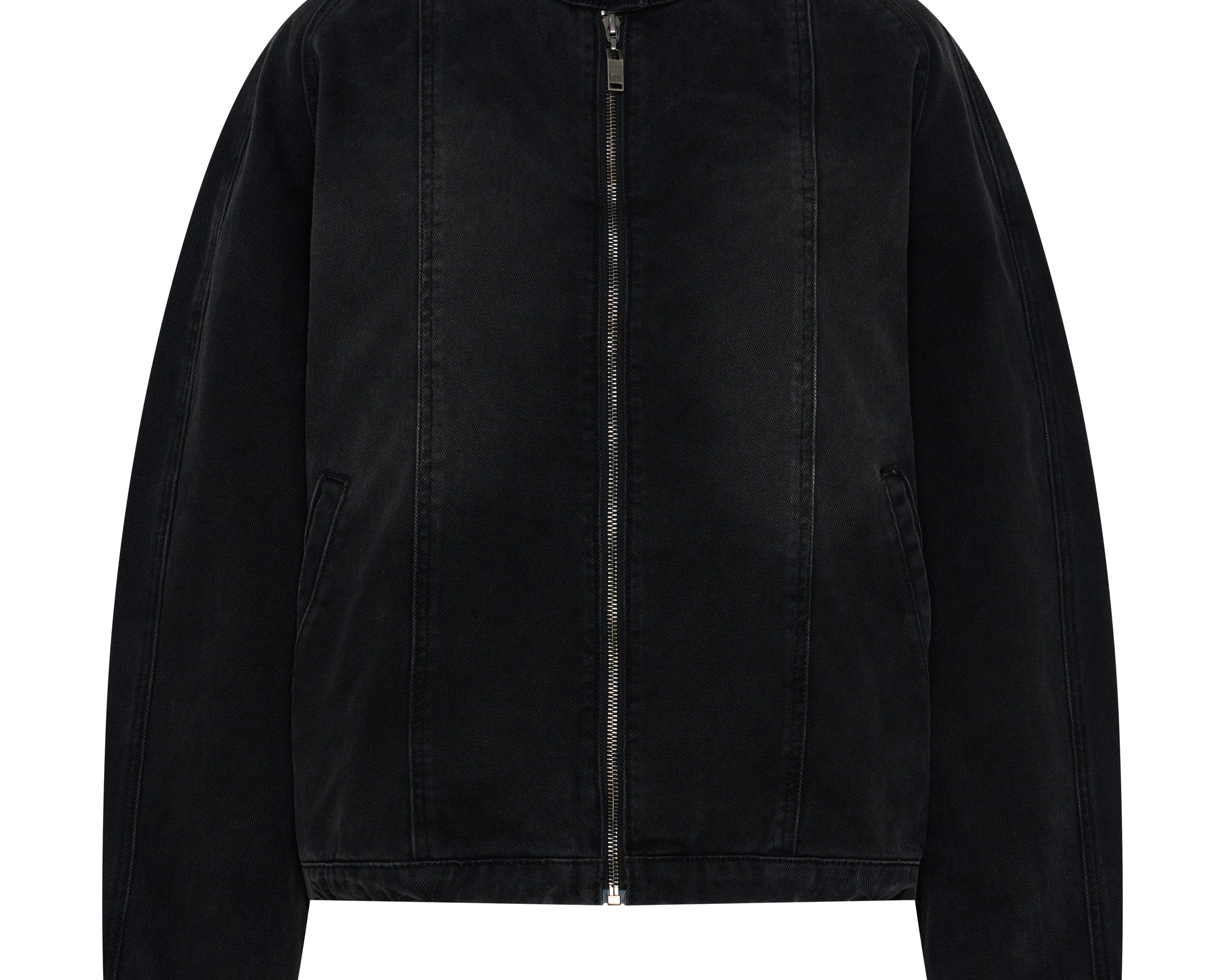 Harley Denim Bomber Jacket - Smokey Black