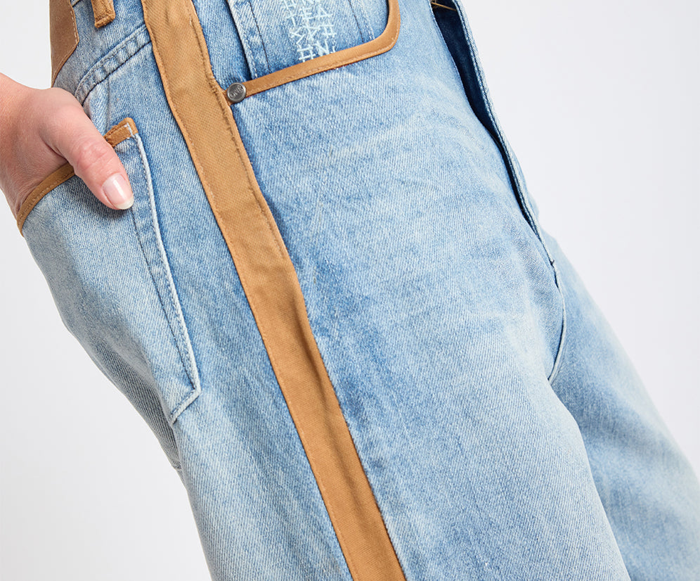 Rodeo Queen Icon High Waist Straight Leg Denim Jeans - Salty Dog