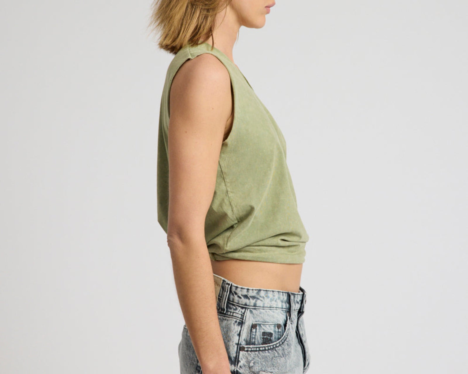 Vintage Tank Top - Khaki