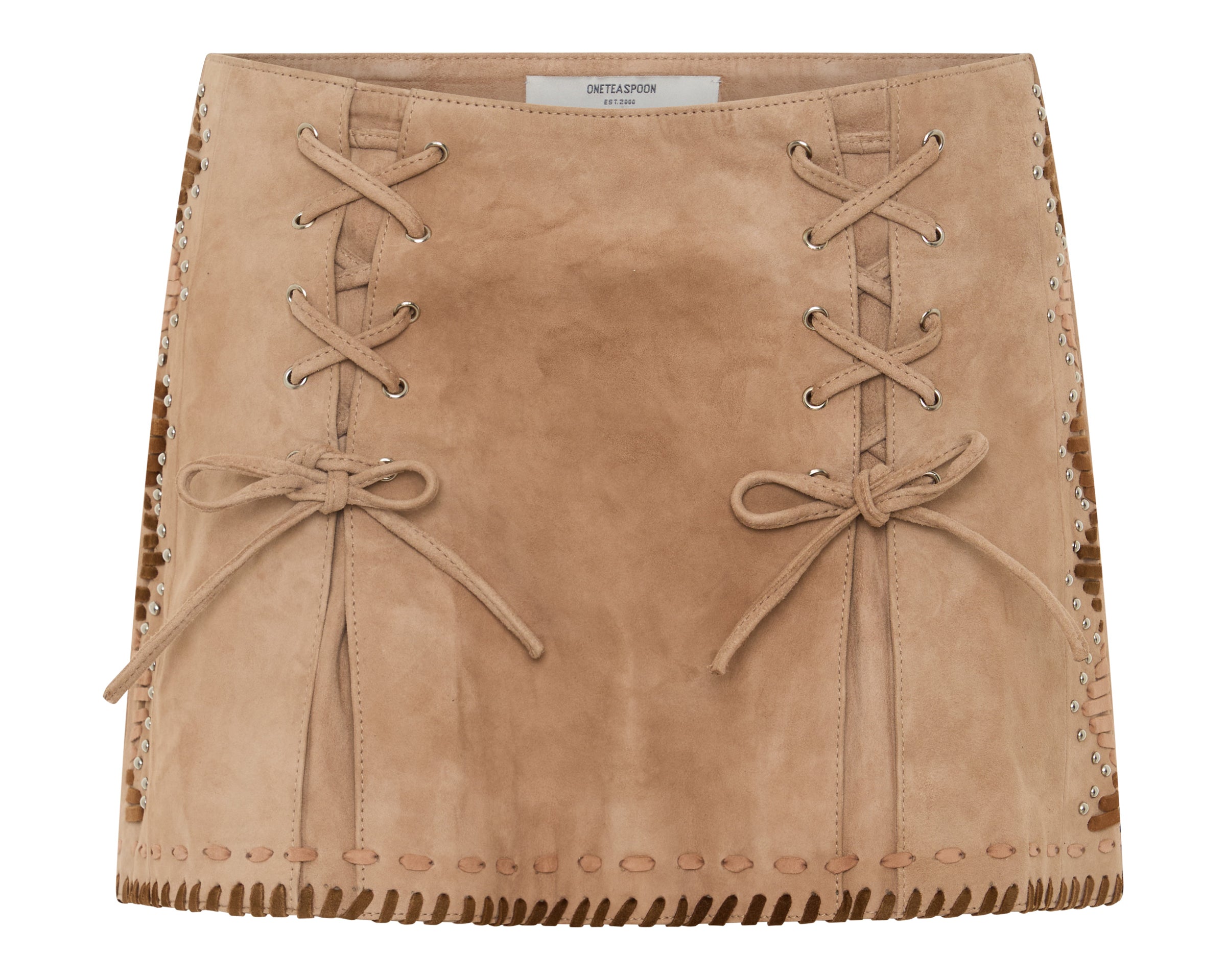 Wild Prairie Suede Mini Skirt - Dusty Pink