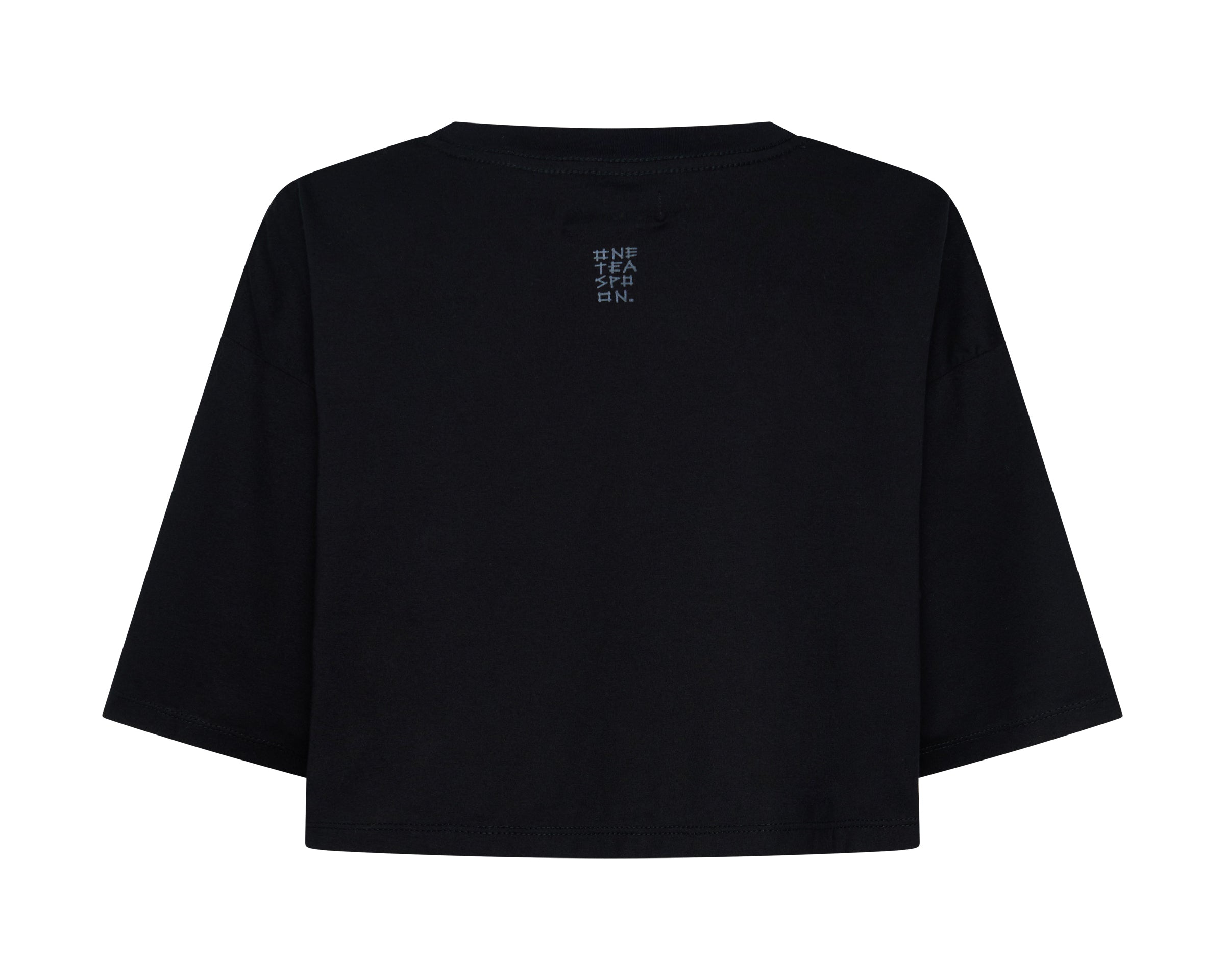 Wild Horses Crop Tee - Washed Black