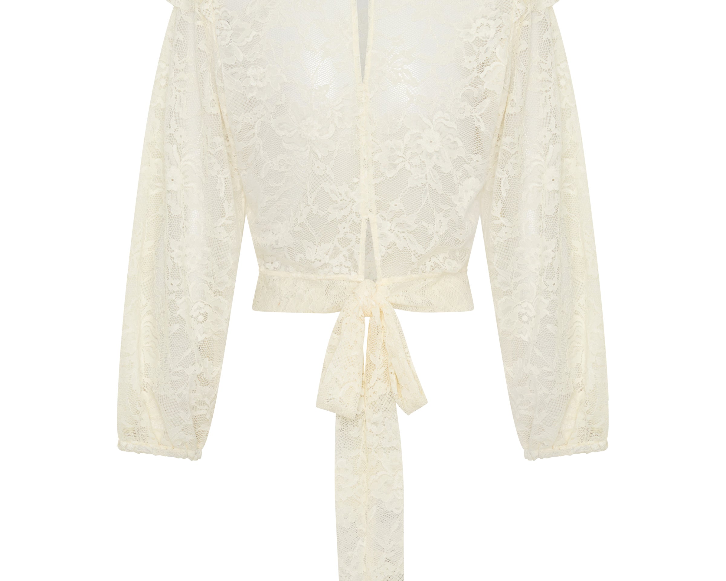 Savage Romance Lace Frill Cami Top - Vintage White