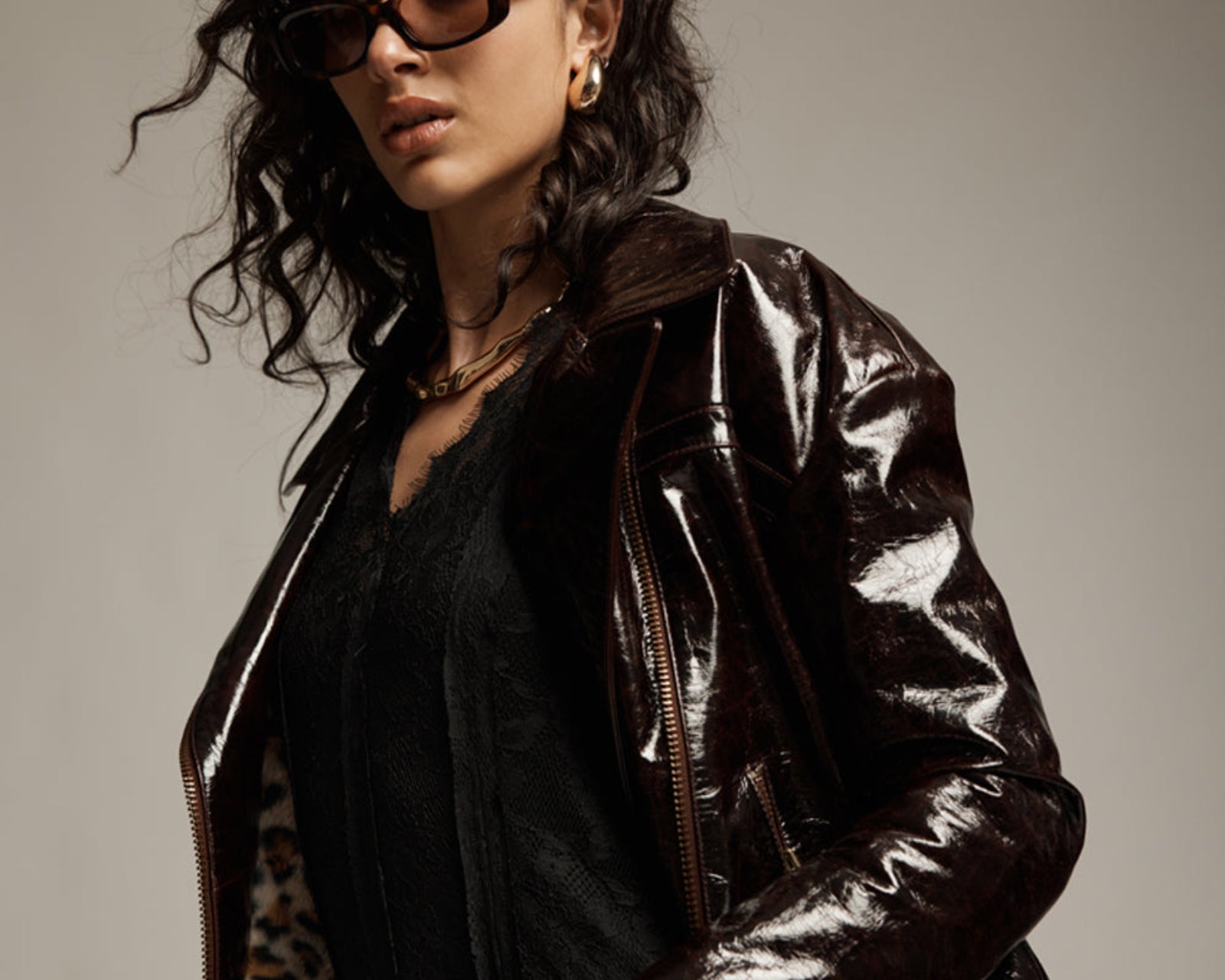 Obsidian Moto Zip Leather Jacket - Merlot