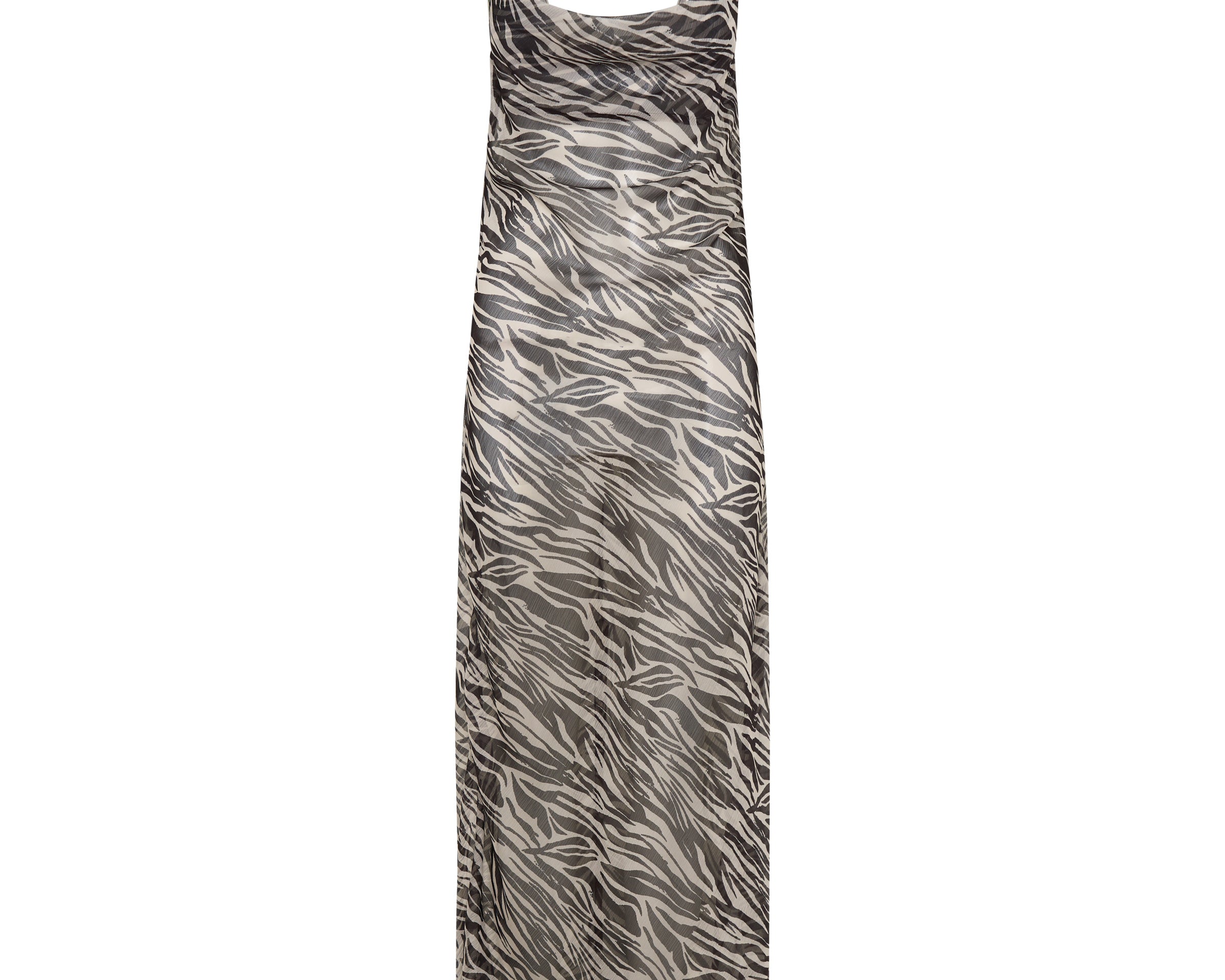 Jagger Maxi Slip Dress - Zebra Print