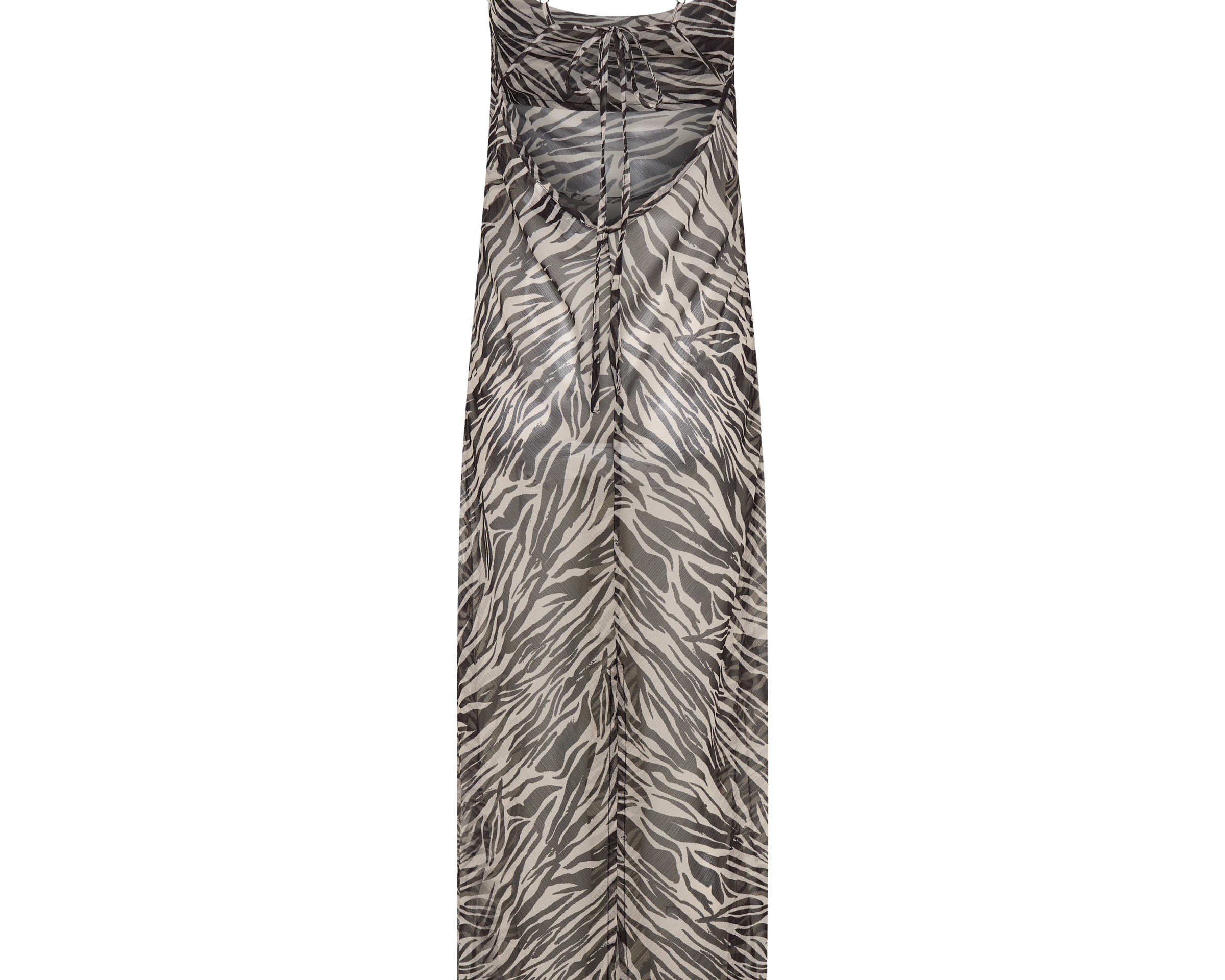 Jagger Maxi Slip Dress - Zebra Print