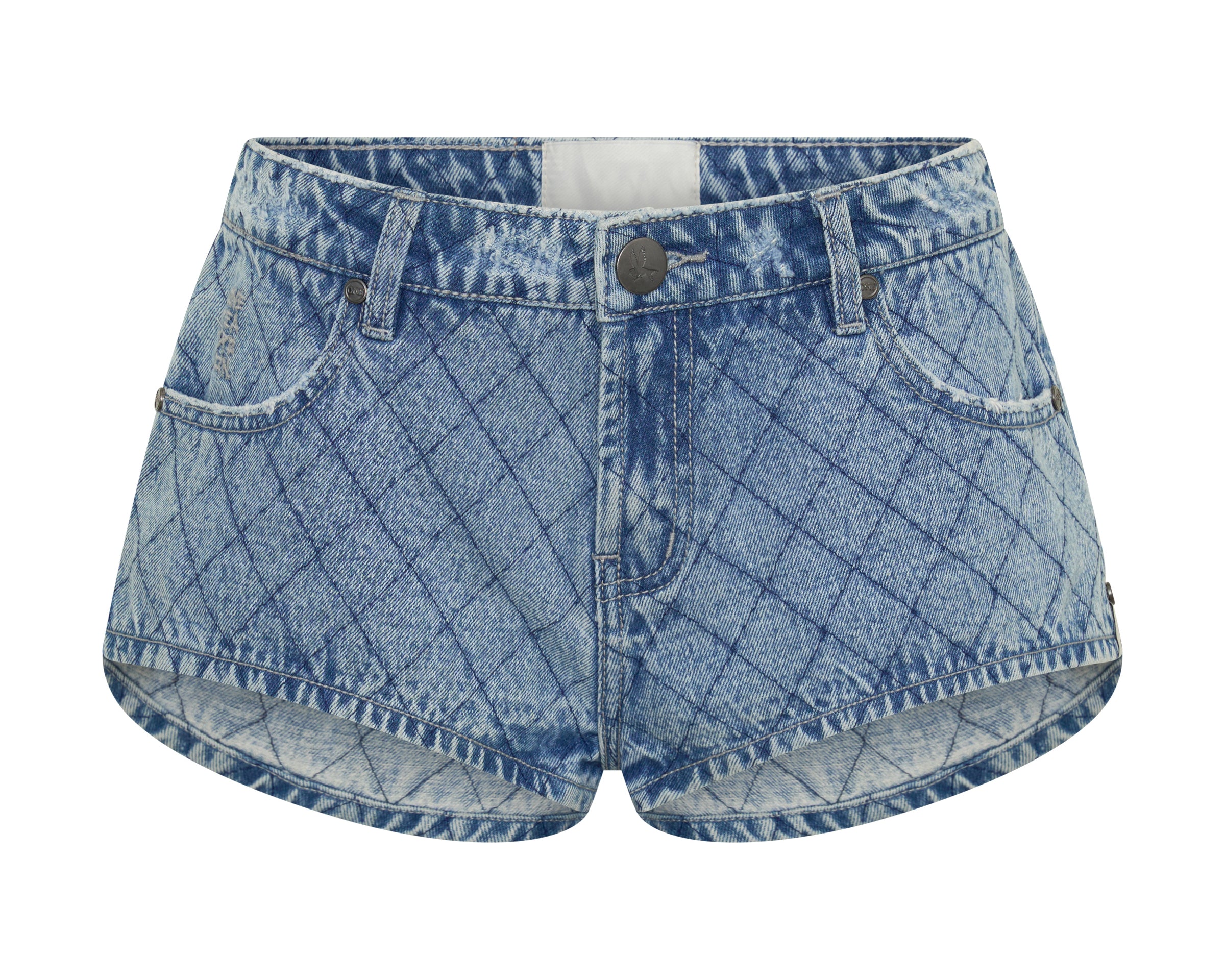 Nomad Low Waist Micro Denim Mini Shorts - Harlequin Salty Dog