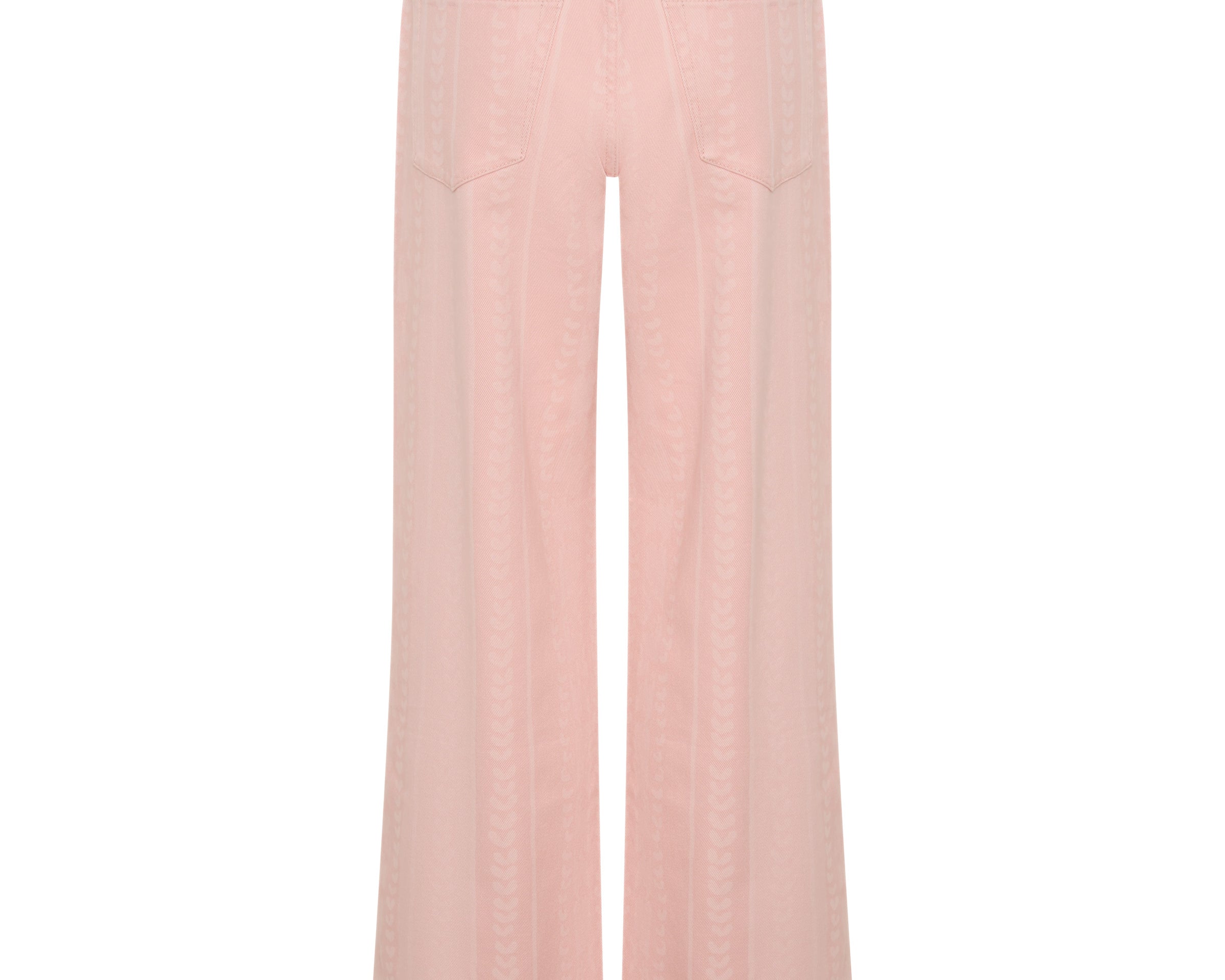 Jackson Mid Waist Wide Leg Denim Jeans - Pink Love