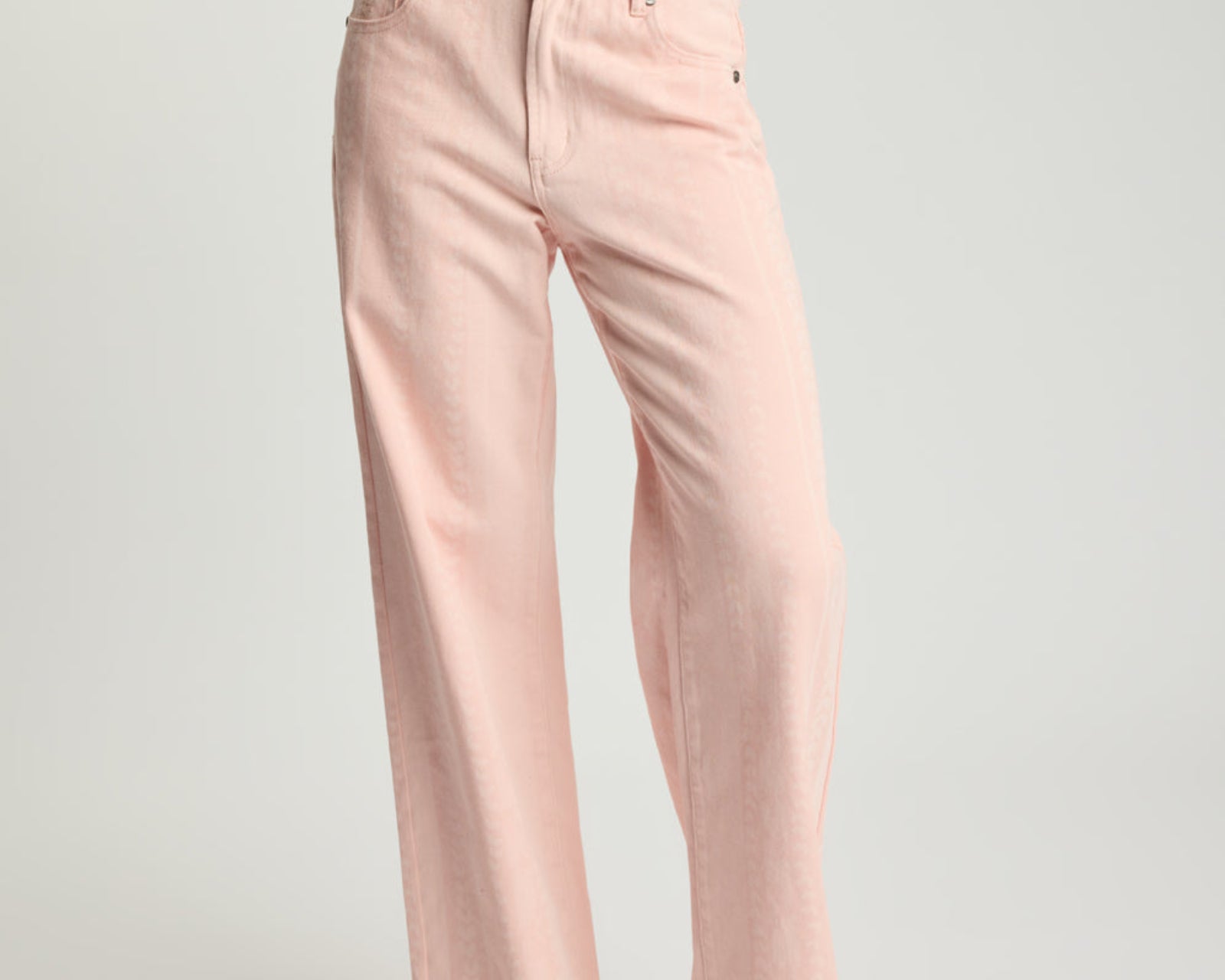 Jackson Mid Waist Wide Leg Denim Jeans - Pink Love