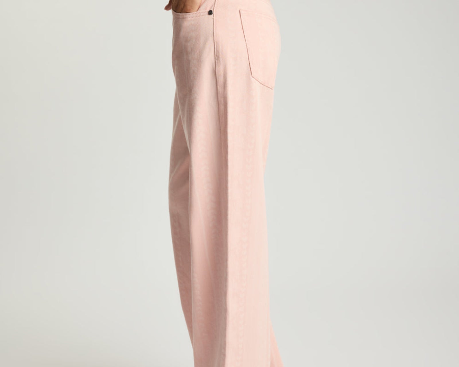 Jackson Mid Waist Wide Leg Denim Jeans - Pink Love