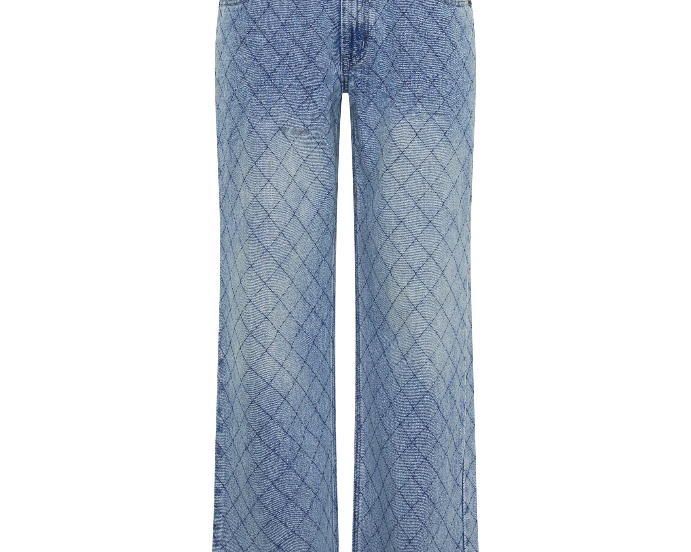 Low Riders Low Waist Wide Leg Denim Jeans - Harlequin Salty Dog