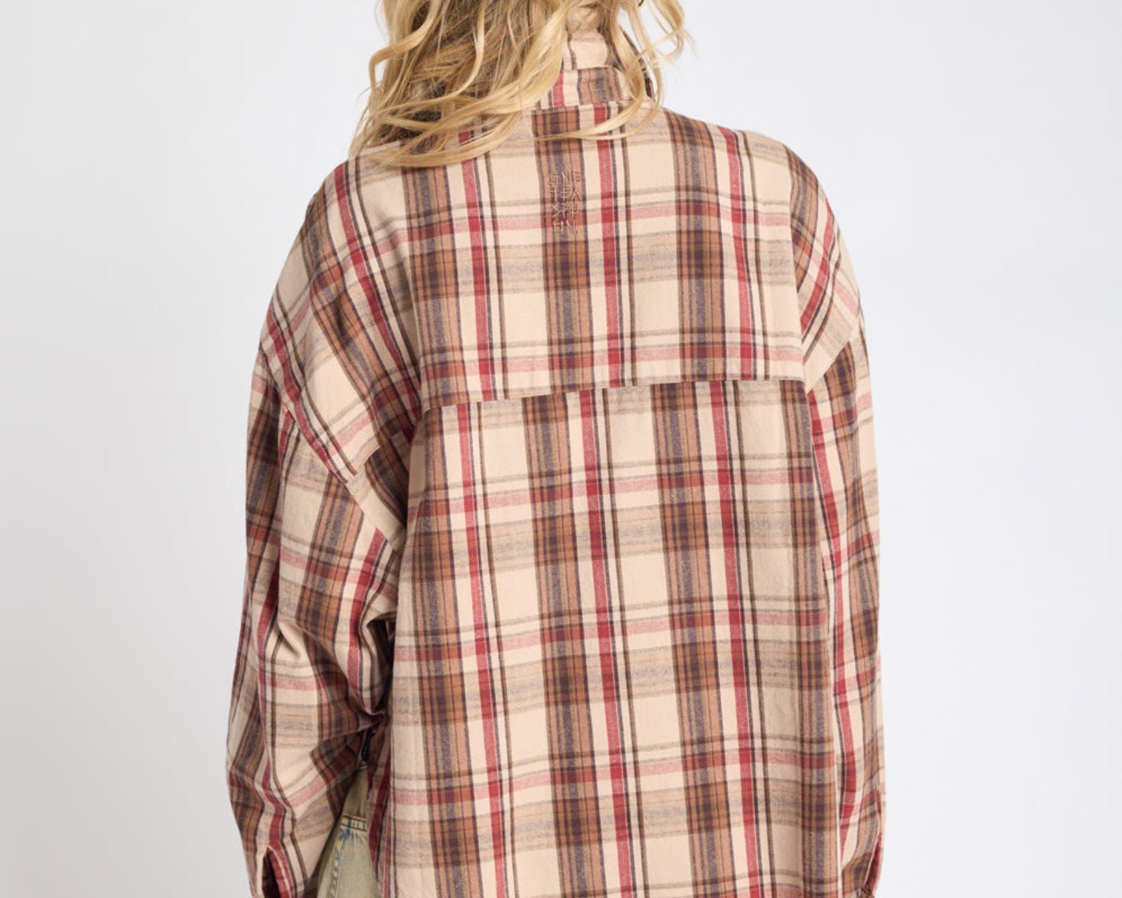 Prairie Check Daria Shirt - Sand Check