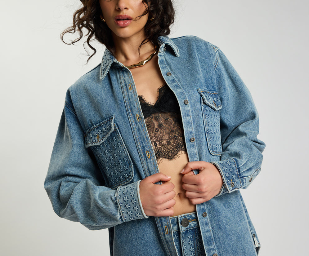 Starlight Everyday Denim Shirt - Salty Dog