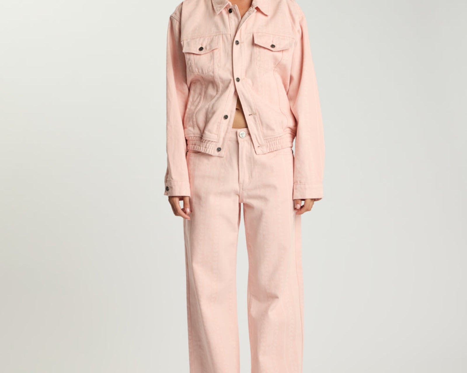 Endless Love Repeat Denim Jacket - Pink Love