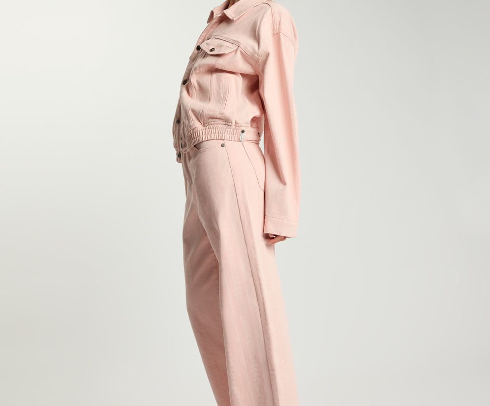 Endless Love Repeat Denim Jacket - Pink Love