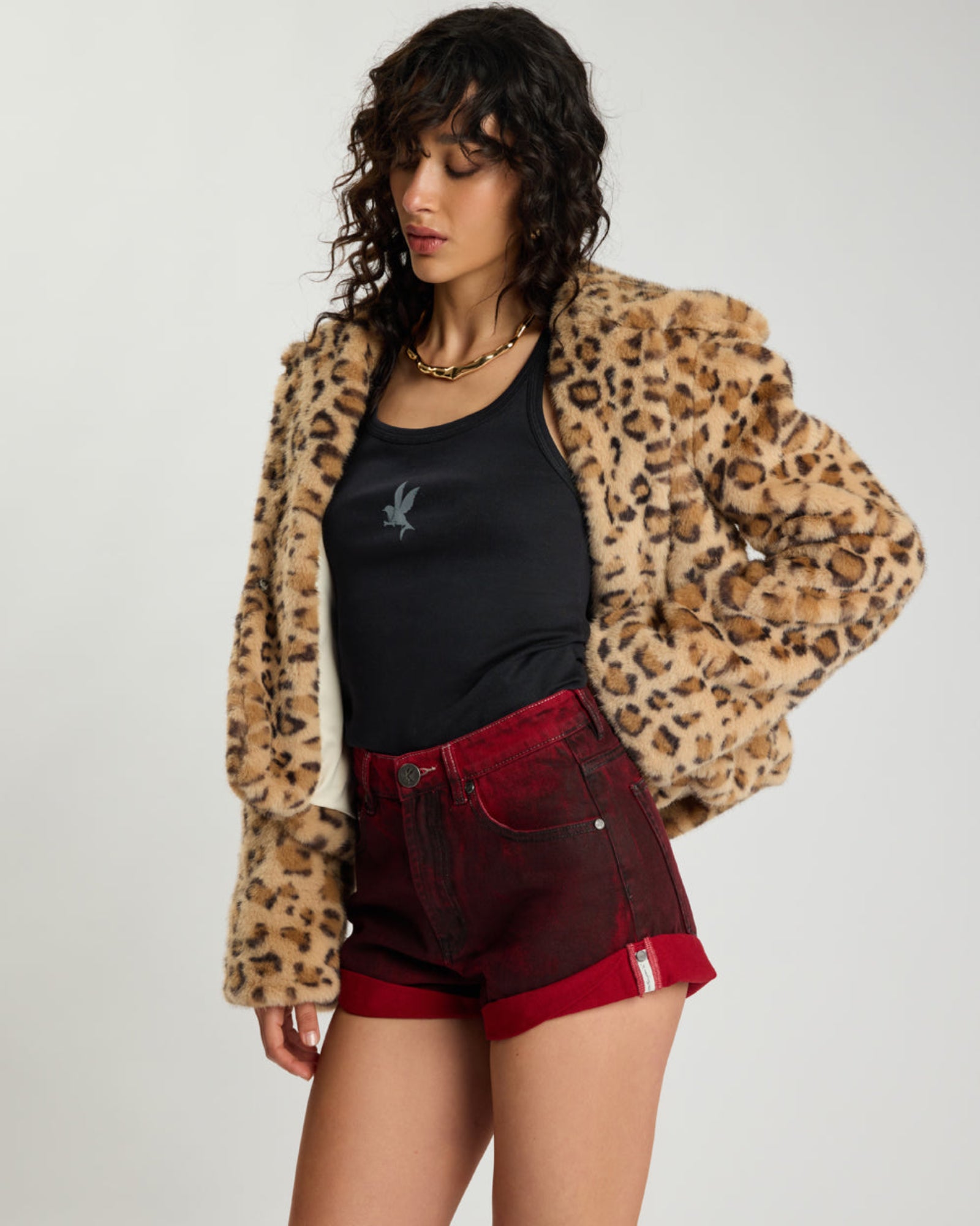 ワンティースプーン　ANIMAL CAMO SHORT パンツ Women's Animal Print Clothing - One Teaspoon USA