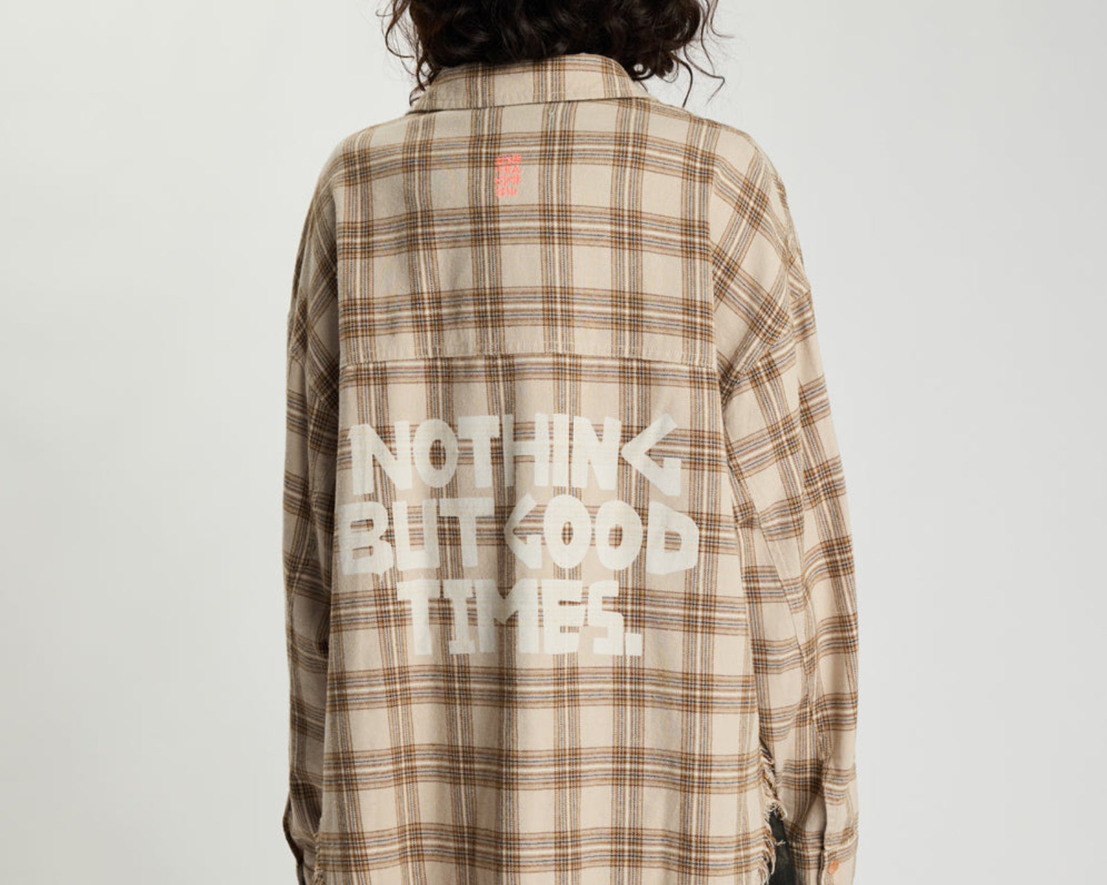 Daria Havana Flannel Check Shirt - Tan Check