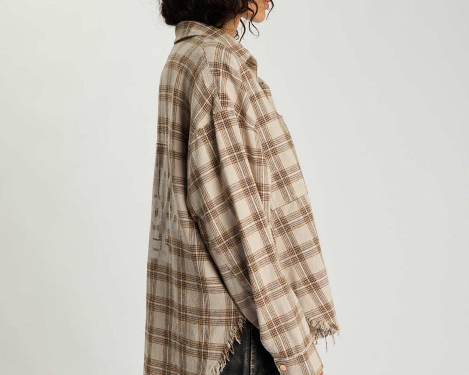 Daria Havana Flannel Check Shirt - Tan Check