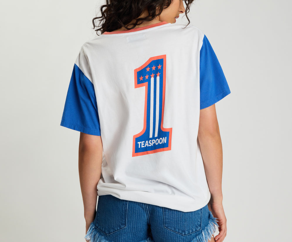 Game Day Boyfriend Tee - White