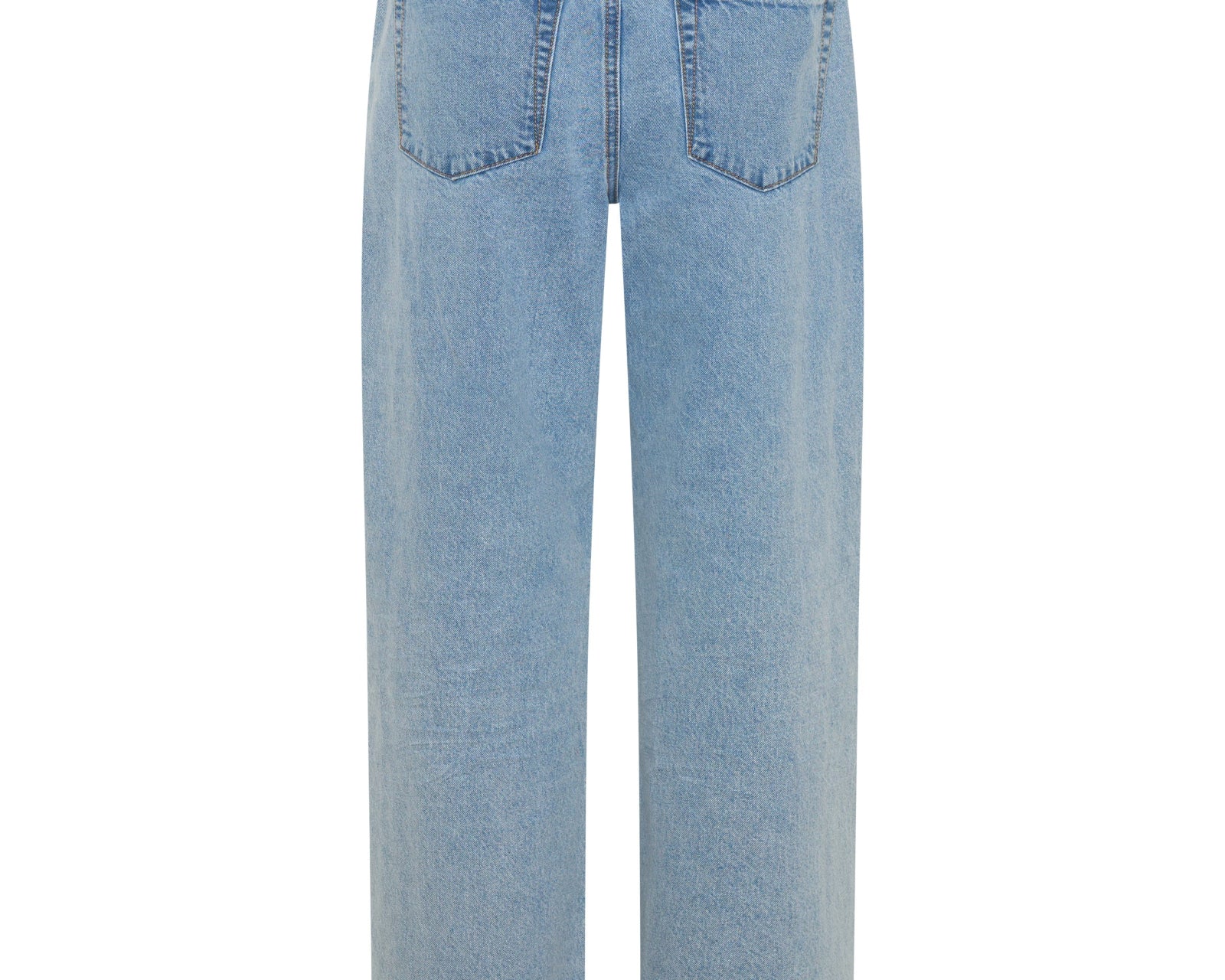 Roadhouse Mid Waist Wide Leg Drawstring Denim Jean - Riviera Blue