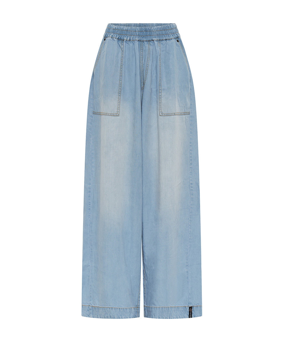 【SATIIIZ】Labon Parachute Denim Pants SATIIIZ】Raton Parachute Balloon Denim Pants (SATiiiZ/デニム