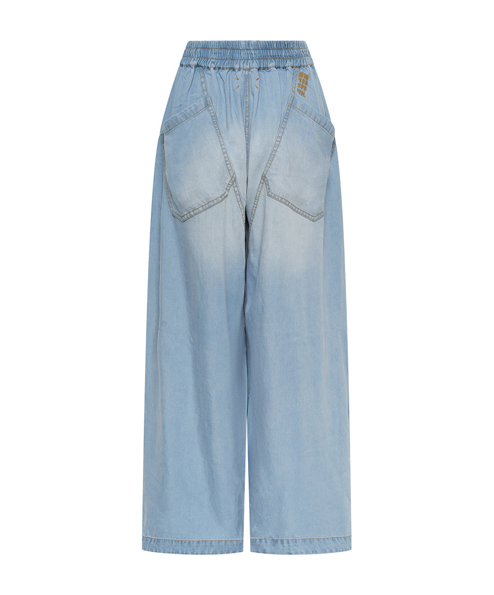 【YOURNUS】Caps Washing Parachute Denim Pants Denim Parachute Washed Jeans | boohoo CA