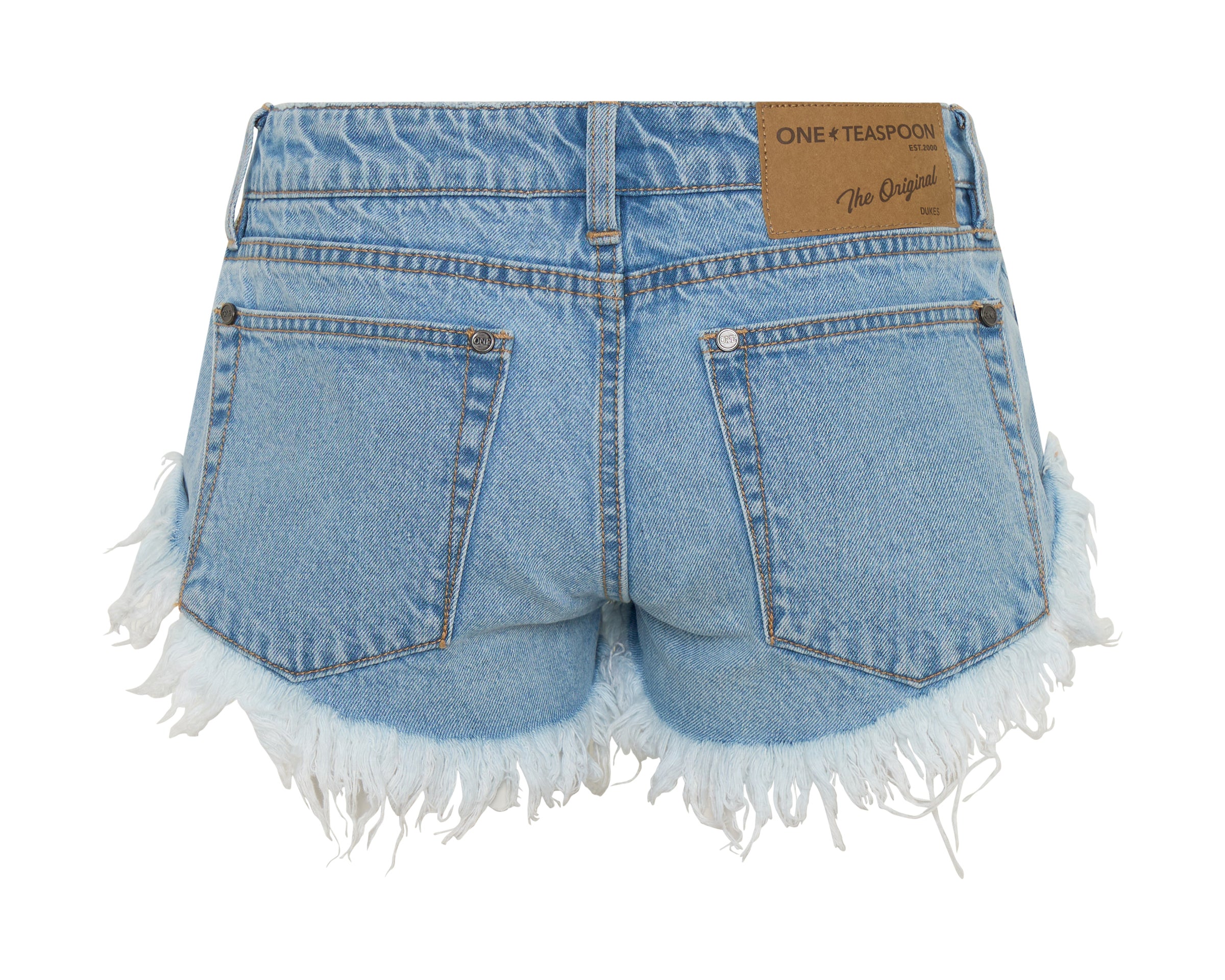 Dukes Low Waist Denim Short - Riviera Blue