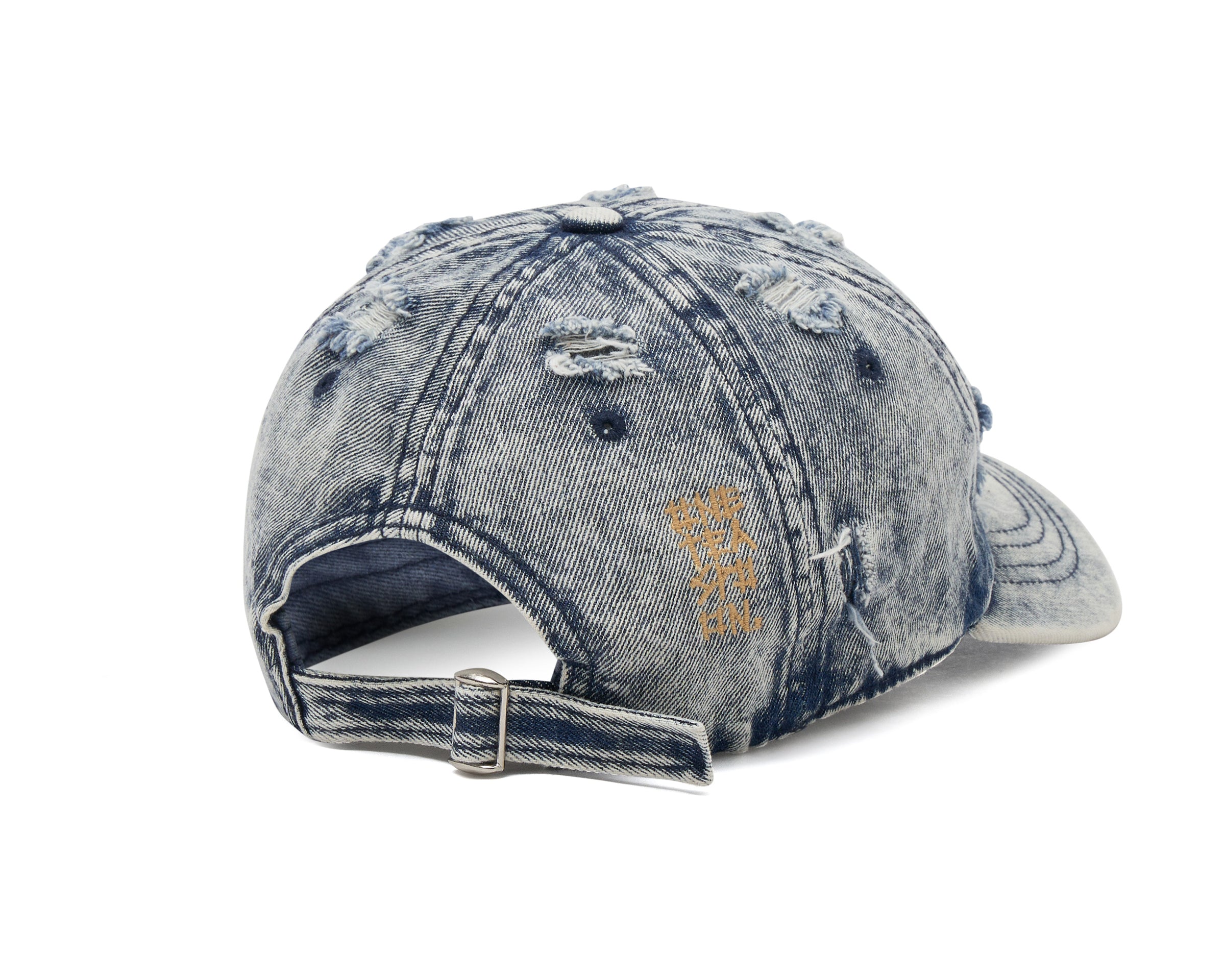 DISTRESSED DENIM CAP