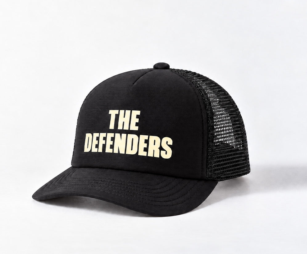 Defender Trucker Cap - Black